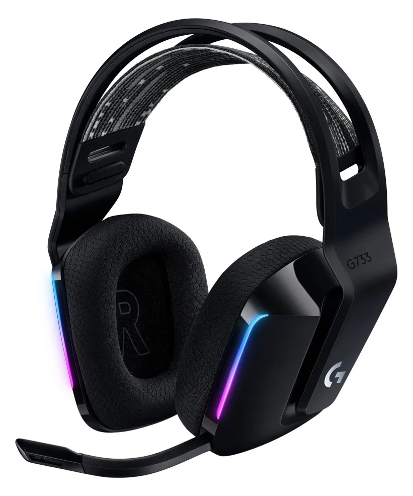 Logitech G G733 LIGHTSPEED Wireless RGB Gaming Headset - Schwarz, Ansicht 2