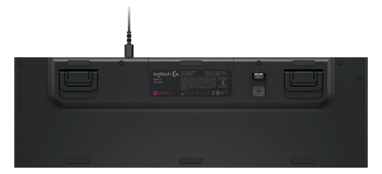 Logitech G G915 X - Tastatur - USB - Tastenschalter: GL Tactile - Schwarz - TL: US, QWERTY, Ansicht 2