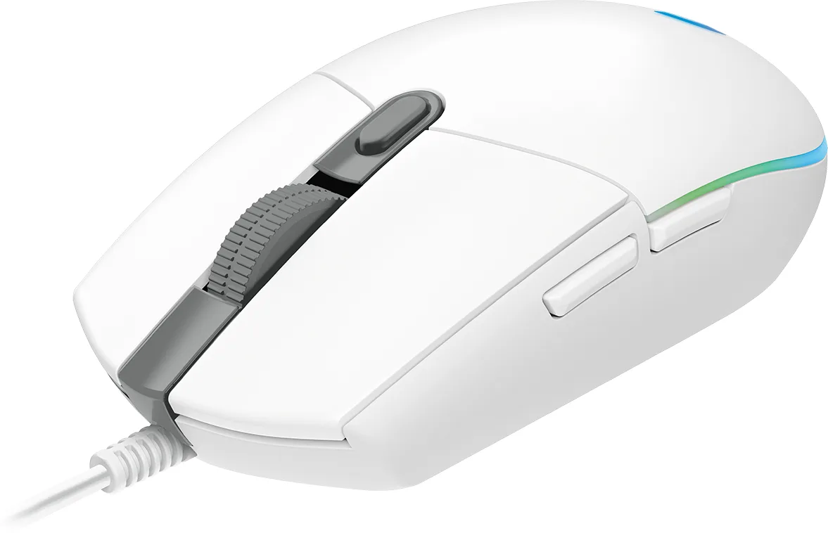 Logitech Gaming Mouse G102 LIGHTSYNC - Maus - Für Rechtshänder - Weiß, Ansicht 2
