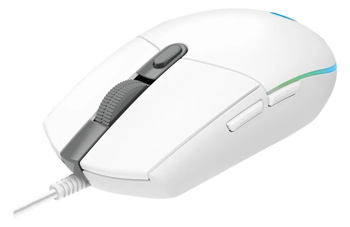 Logitech Gaming Mouse G102 LIGHTSYNC - Maus - Für Rechtshänder - Weiß, Ansicht 4