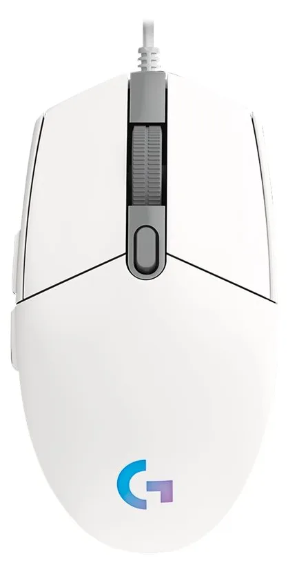 Logitech Gaming Mouse G102 LIGHTSYNC - Maus - Für Rechtshänder - Weiß, Ansicht 5