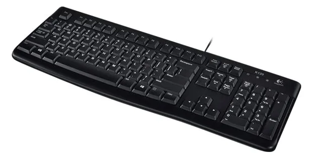 Logitech K120 - Tastatur - USB - TL: Belgisch, AZERTY, Ansicht 4