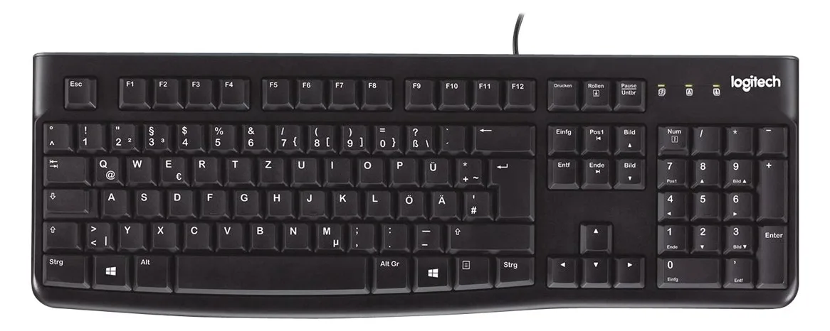 Logitech K120 - Tastatur - USB - TL: Deutsch, QWERTZ, Ansicht 3