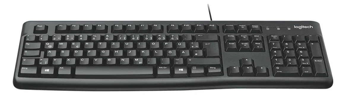 Logitech K120 - Tastatur - USB - TL: Deutsch, QWERTZ, Ansicht 4