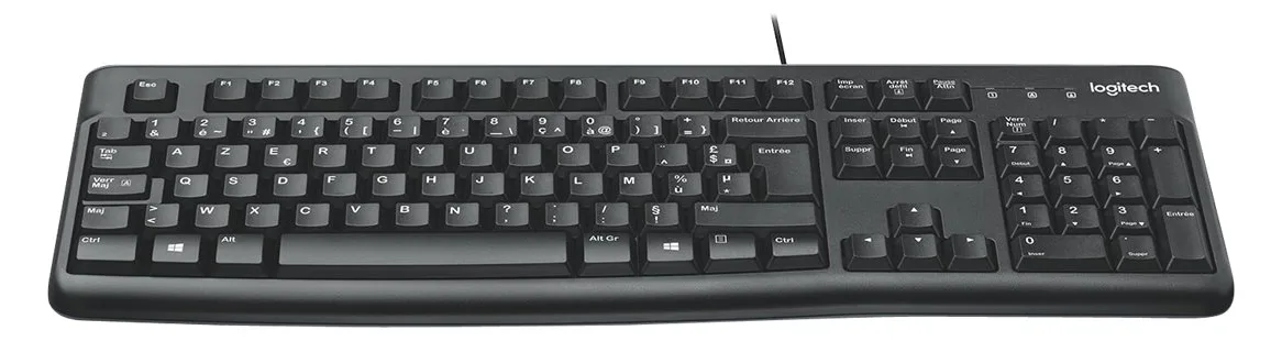 Logitech K120 - Tastatur - USB - TL: Französisch, AZERTY, Ansicht 3
