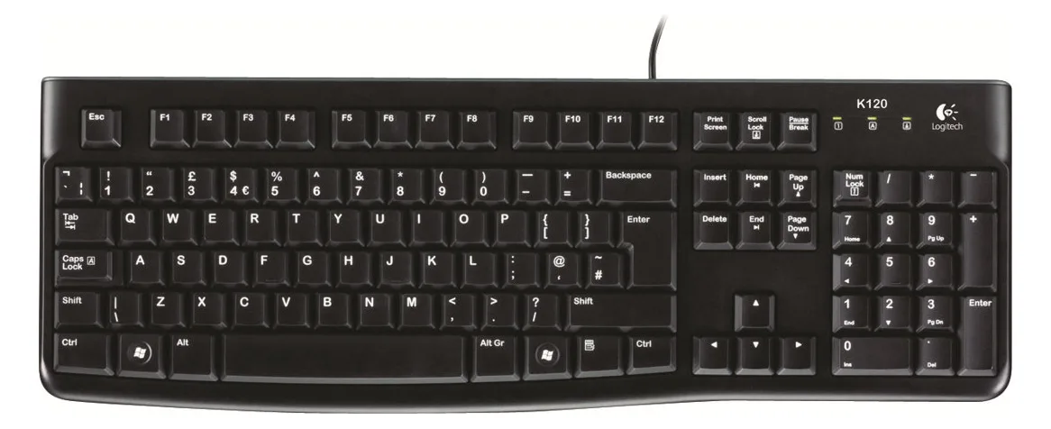 Logitech K120 - Tastatur - USB - TL: Spanisch, QWERTY, Ansicht 2