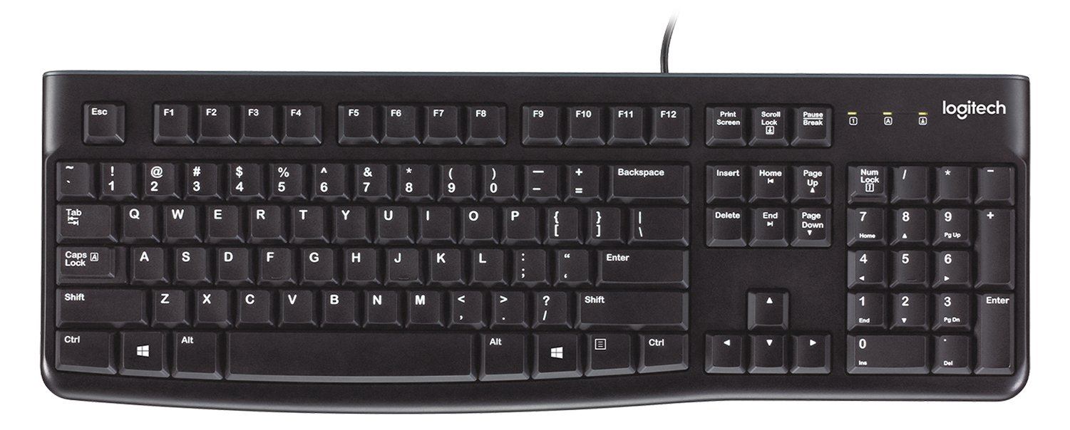 Logitech K120 - Tastatur - USB - TL: UK, QWERTY