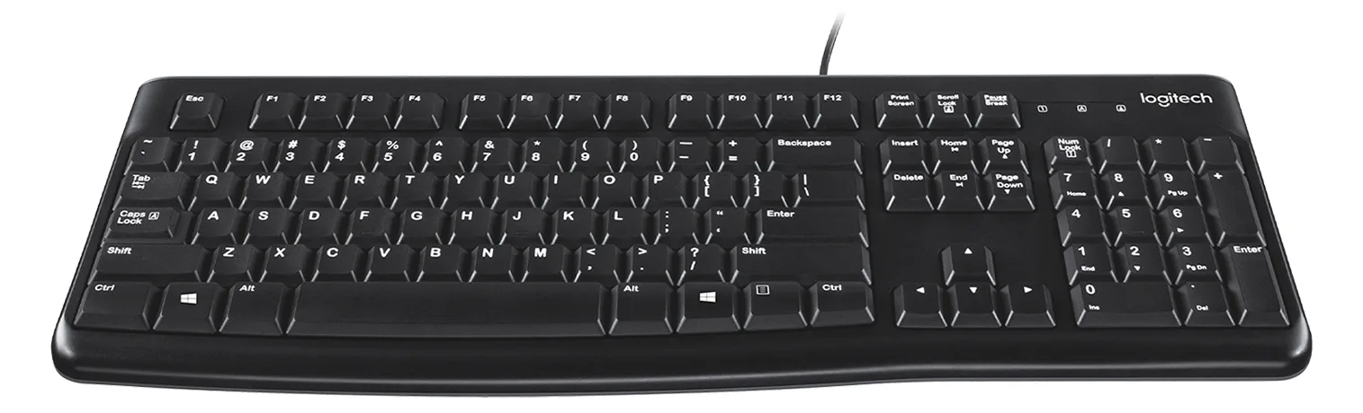 Logitech K120 - Tastatur - USB - TL: UK, QWERTY, Ansicht 4