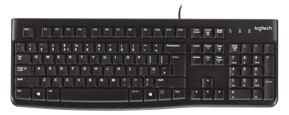 Logitech K120 - Tastatur - USB - TL: Ungarisch, QWERTZ, Ansicht 3