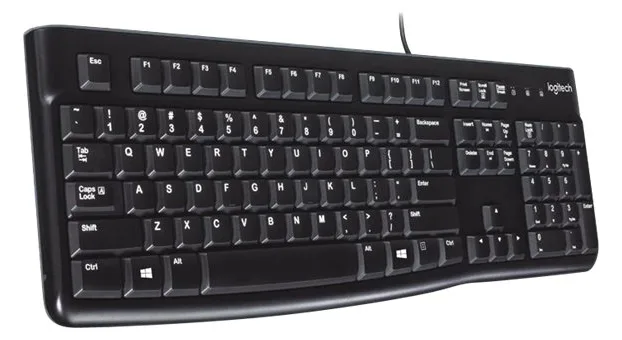 Logitech K120 - Tastatur - USB - TL: US, QWERTY, Ansicht 4