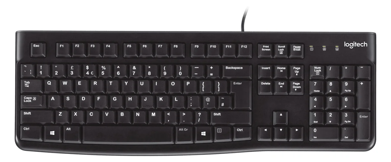 Logitech K120 - Tastatur - USB - TL: US, QWERTY, Ansicht 2