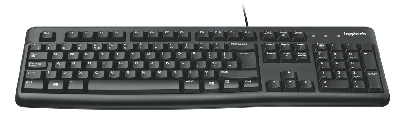 Logitech K120 - Tastatur - USB - TL: US, QWERTY, Ansicht 4