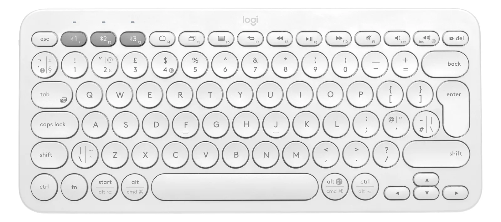 Logitech K380 Multi-Device Bluetooth Keyboard - TL: Deutsch, QWERTZ, Ansicht 3