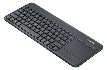 Logitech K400 Plus - Mini - Kabellos - RF Wireless - Schwarz - TL: Italienisch, QWERTY von LumaTech