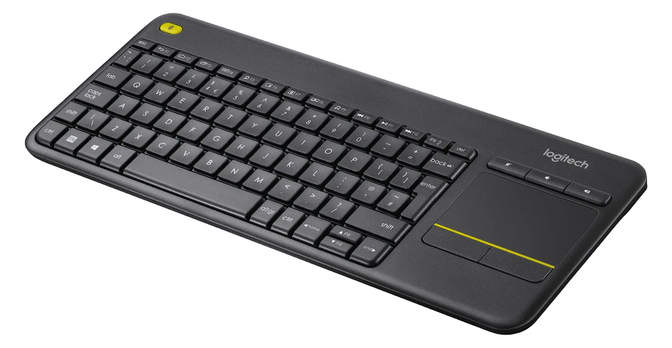 Logitech K400 Plus - Mini - Kabellos - RF Wireless - Schwarz - TL: Italienisch, QWERTY, Ansicht 2
