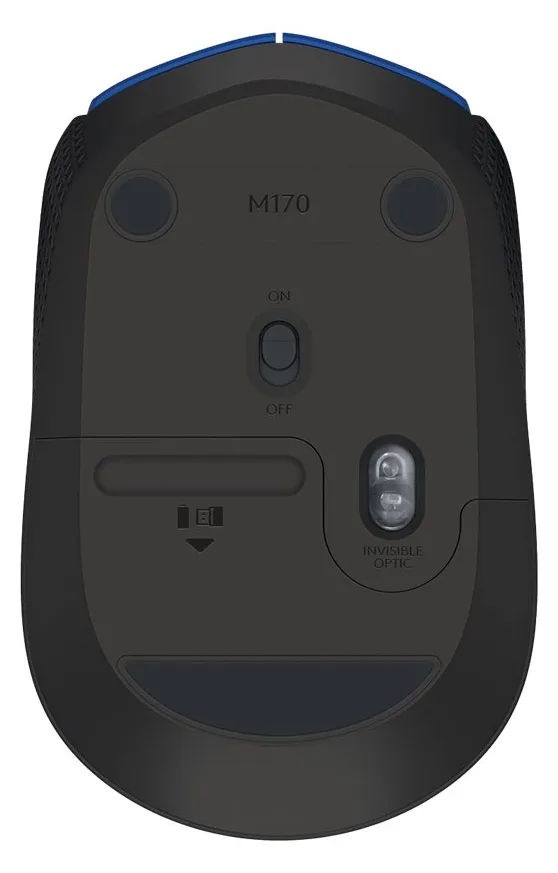Logitech M171 - Maus - rechts- und linkshändig - kabellos - 2.4 GHz - kabelloser Empfänger (USB) - Schwarz, Ansicht 3