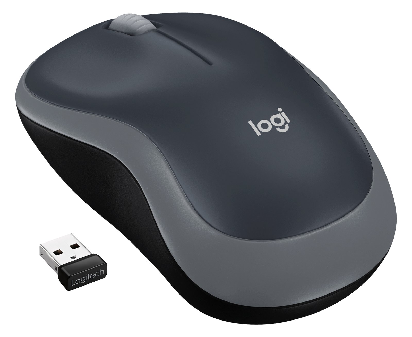 Logitech M185 - Maus - optisch - kabellos - 2.4 GHz - kabelloser Empfänger (USB)