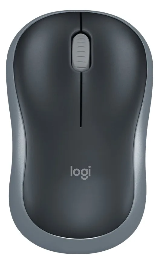 Logitech M185 - Maus - optisch - kabellos - 2.4 GHz - kabelloser Empfänger (USB) - grau, Ansicht 4