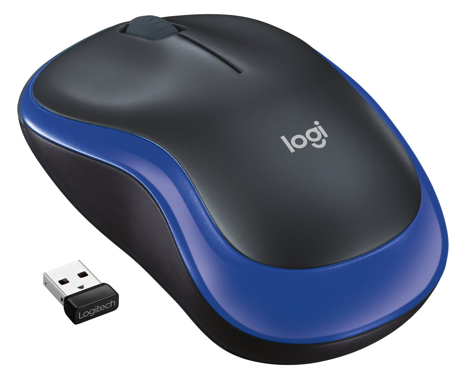 Logitech M185 - Maus - optisch - kabellos - 2.4 GHz - kabelloser Empfänger (USB)
