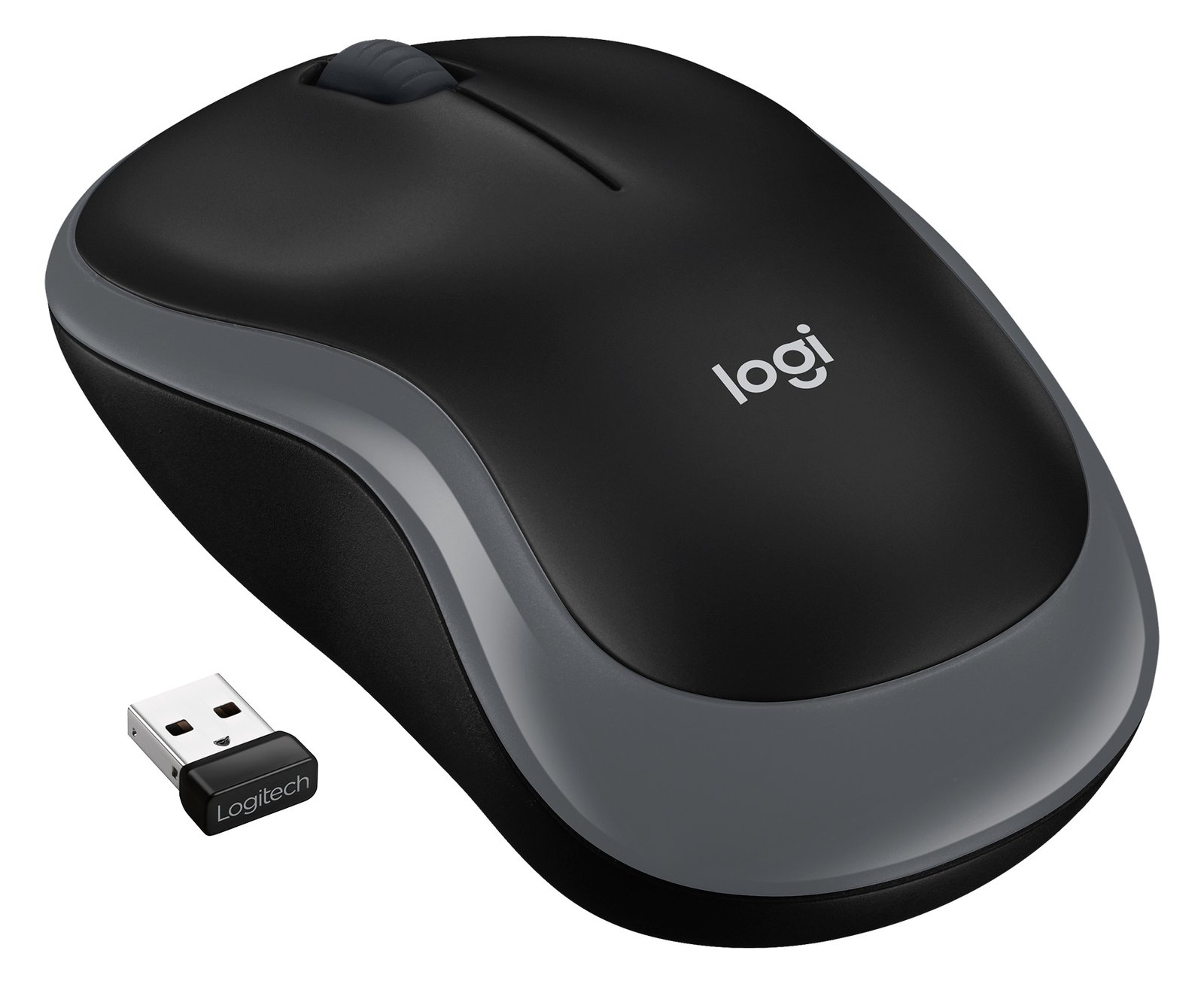 Logitech M185 - Maus - optisch - kabellos - 2.4 GHz - kabelloser Empfänger (USB)
