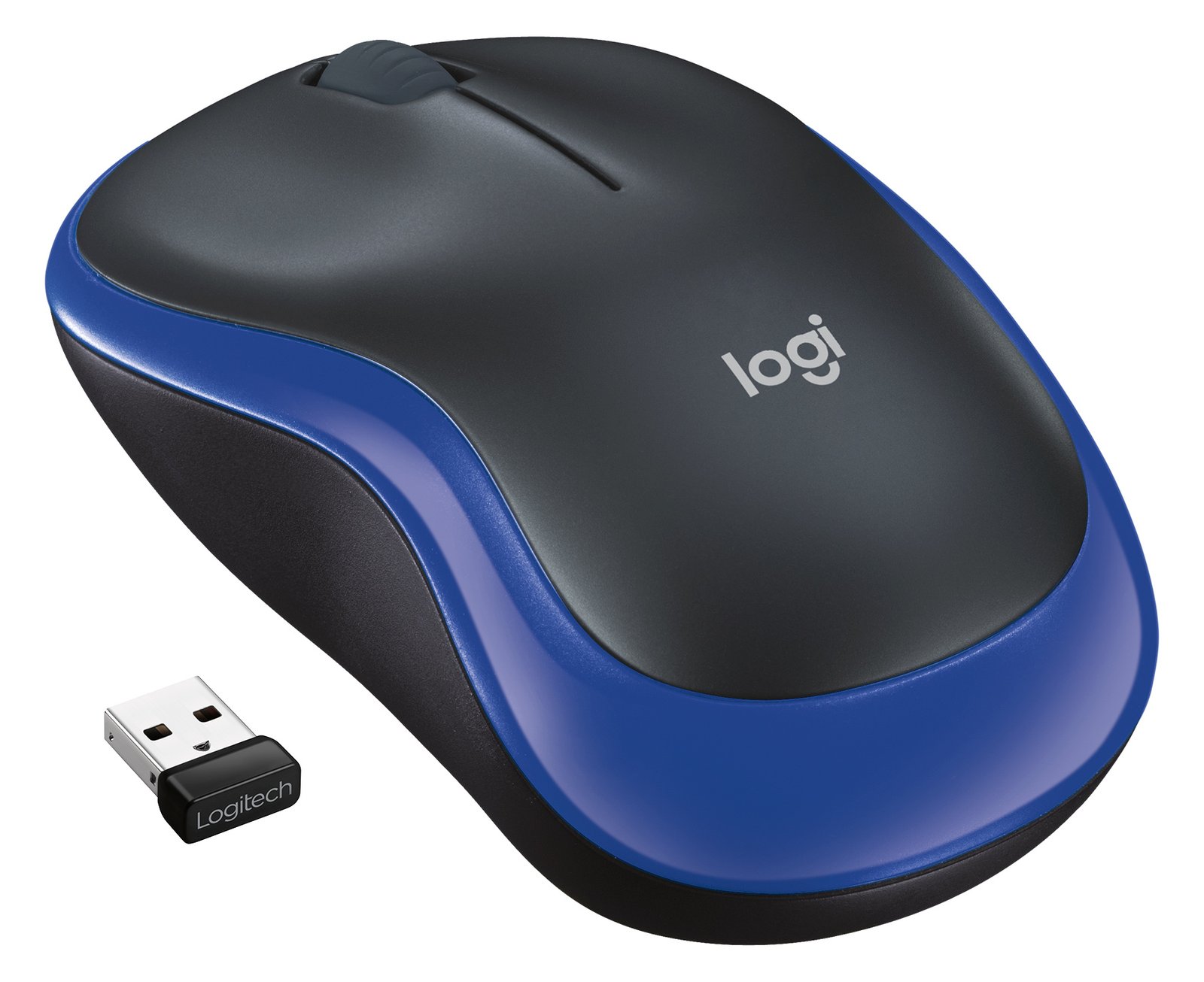Logitech M185 - Maus - optisch - kabellos - 2.4 GHz - kabelloser Empfänger (USB)