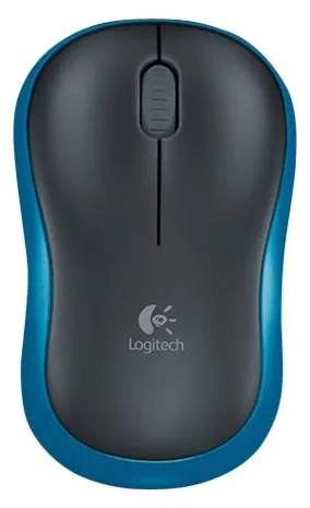 Logitech M185 - Maus - optisch - kabellos - 2.4 GHz - kabelloser Empfänger (USB) - blau, Ansicht 2