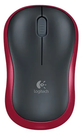 Logitech M185 - Maus - optisch - kabellos - 2.4 GHz - kabelloser Empfänger (USB) - rot, Ansicht 2