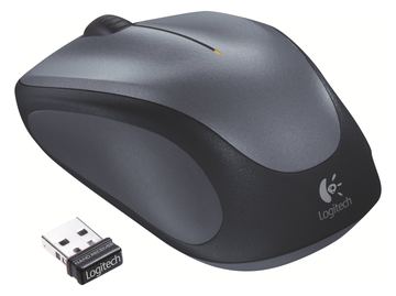 Logitech M235 - 2nd Generation - Maus - rechts- und linkshändig - optisch - kabellos - 2.4 GHz - Grau von LumaTech