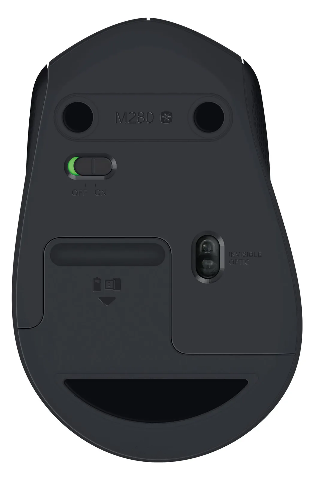Logitech M280 - Maus - Für Rechtshänder - optisch - 3 Tasten - kabellos - 2.4 GHz - kabelloser Empfänger (USB), Ansicht 3