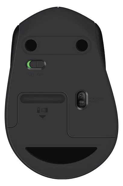 Logitech M330 SILENT PLUS - rechts - Mechanisch - RF Wireless - 1000 DPI - Schwarz, Ansicht 2