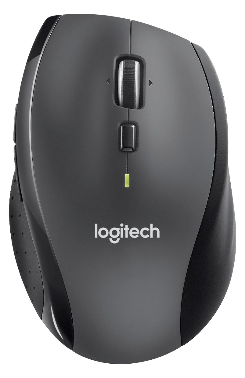 Logitech M705 - Maus - Für Rechtshänder - Laser - 7 Tasten - kabellos - 2.4 GHz - kabelloser Empfänger (USB)