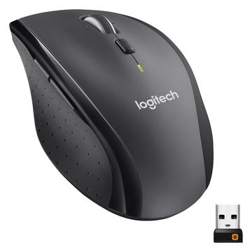 Logitech Marathon M705 - Maus - Für Rechtshänder - Laser - kabellos - 2.4 GHz - kabelloser Empfänger (USB) von LumaTech