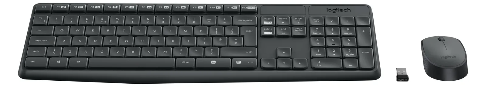 Logitech MK235 - Tastatur-und-Maus-Set - kabellos - TL: Portugiesisch, QWERTY, Ansicht 5
