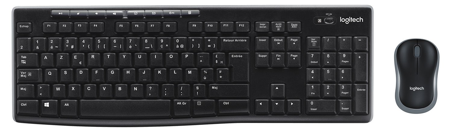 Logitech MK270 Wireless Combo - Tastatur-und-Maus-Set - TL: Belgisch, AZERTY