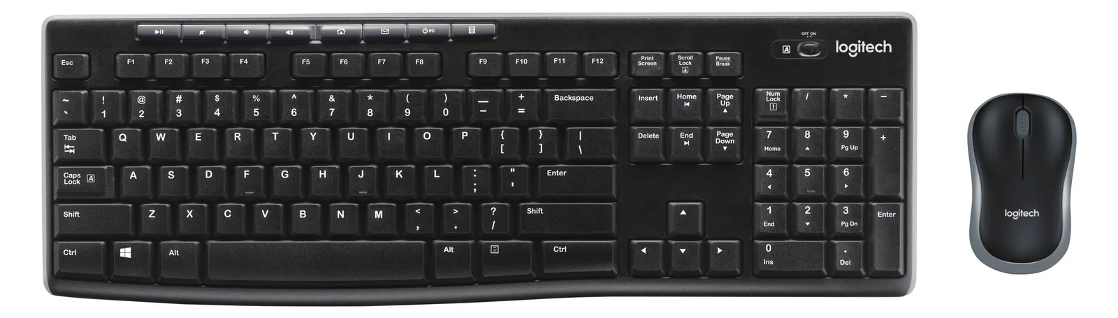 Logitech MK270 Wireless Combo - Tastatur-und-Maus-Set - TL: Deutsch, QWERTZ, Ansicht 3