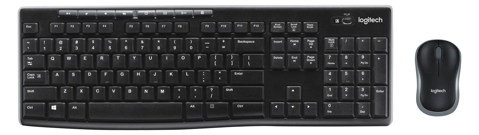 Logitech MK270 Wireless Combo - Tastatur-und-Maus-Set - TL: Nordisch, QWERTY, Ansicht 4