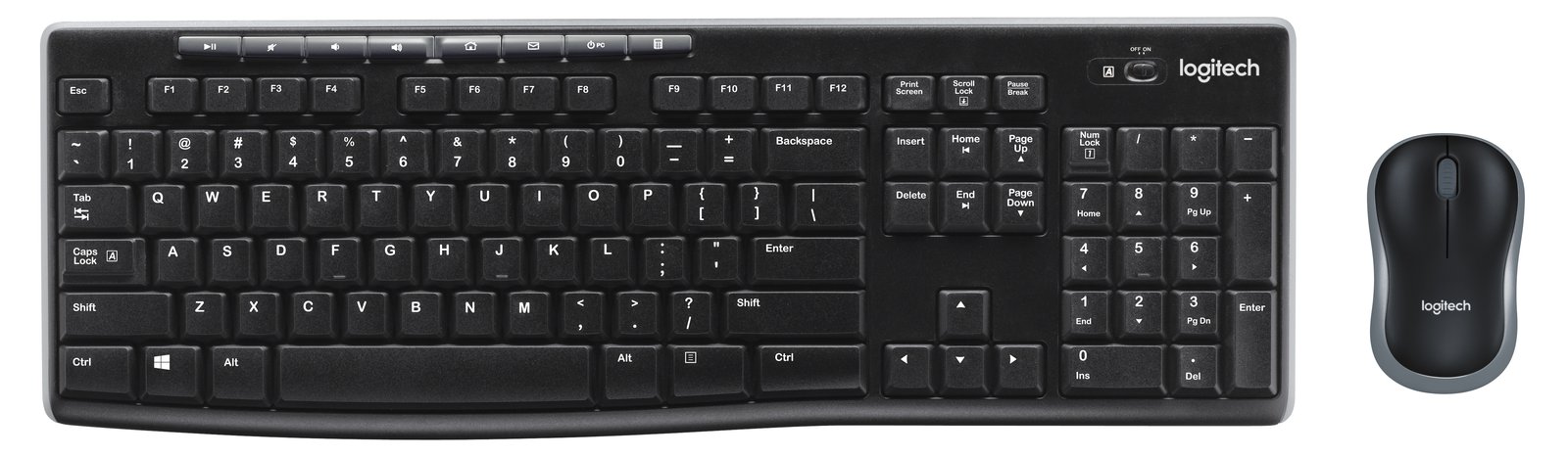 Logitech MK270 Wireless Combo - Tastatur-und-Maus-Set - TL: UK, QWERTY