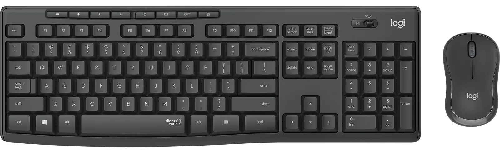 Logitech MK295 Silent - Tastatur-und-Maus-Set - TL: Deutsch, QWERTZ, Ansicht 2