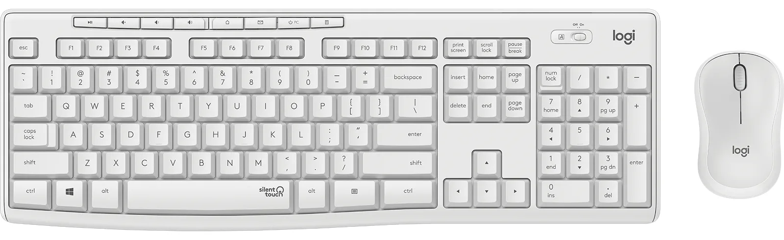 Logitech MK295 Silent - Tastatur-und-Maus-Set - TL: Deutsch, QWERTZ, Ansicht 2