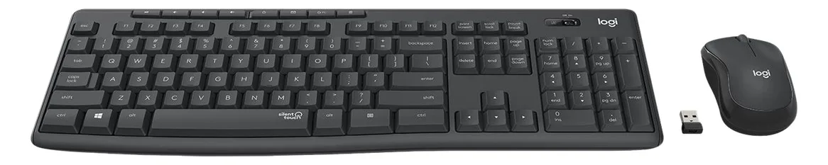 Logitech MK295 Silent - Tastatur-und-Maus-Set - TL: Nordisch, QWERTY, Ansicht 5