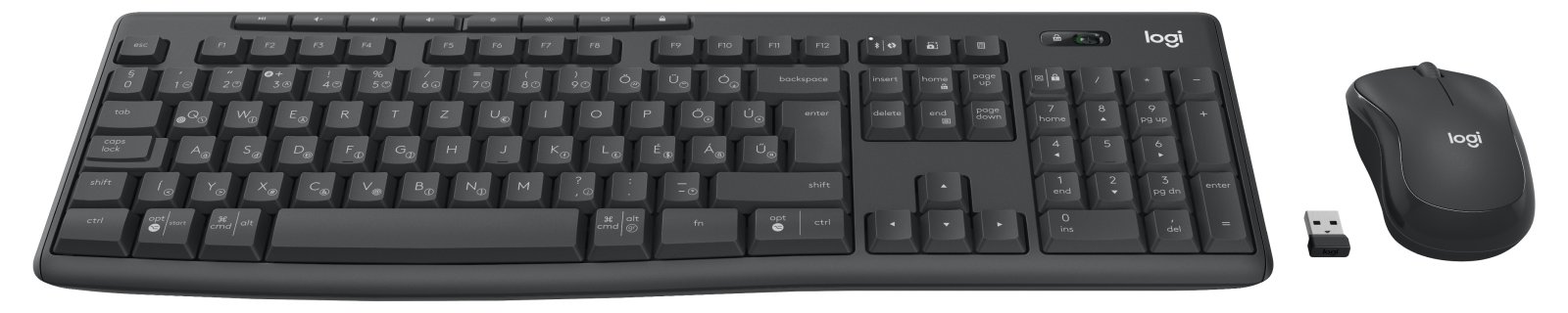 Logitech MK370 Combo for Business - Tastatur-und-Maus-Set - TL: Ungarisch, QWERTZ