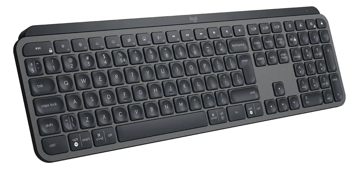 Logitech MX Keys - Tastatur - hinterleuchtet - TL: US, QWERTY, Ansicht 4