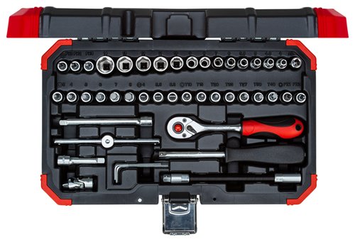 Gedore R49003046 - Steckschlüssel-Satz - 1/4" - Metrisch - 35 Kopf/Köpfe - 4,4.5,5,5.5 bis 14 mm - T10 - T15 - T20…