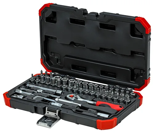 Gedore R49003046 - Steckschlüssel-Satz - 1/4" - Metrisch - 35 Kopf/Köpfe - 4,4.5,5,5.5 bis 14 mm - T10 - T15 - T20…, Ansicht 2