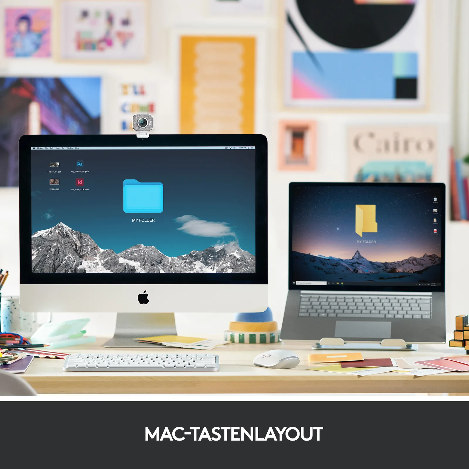 Logitech MX Keys Mini for Mac - Tastatur - hinterleuchtet - TL: US, QWERTY, Ansicht 2