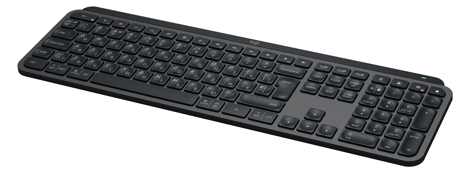 Logitech MX Keys S - Tastatur - hinterleuchtet - kabellos - Bluetooth LE - TL: Nordisch, QWERTY