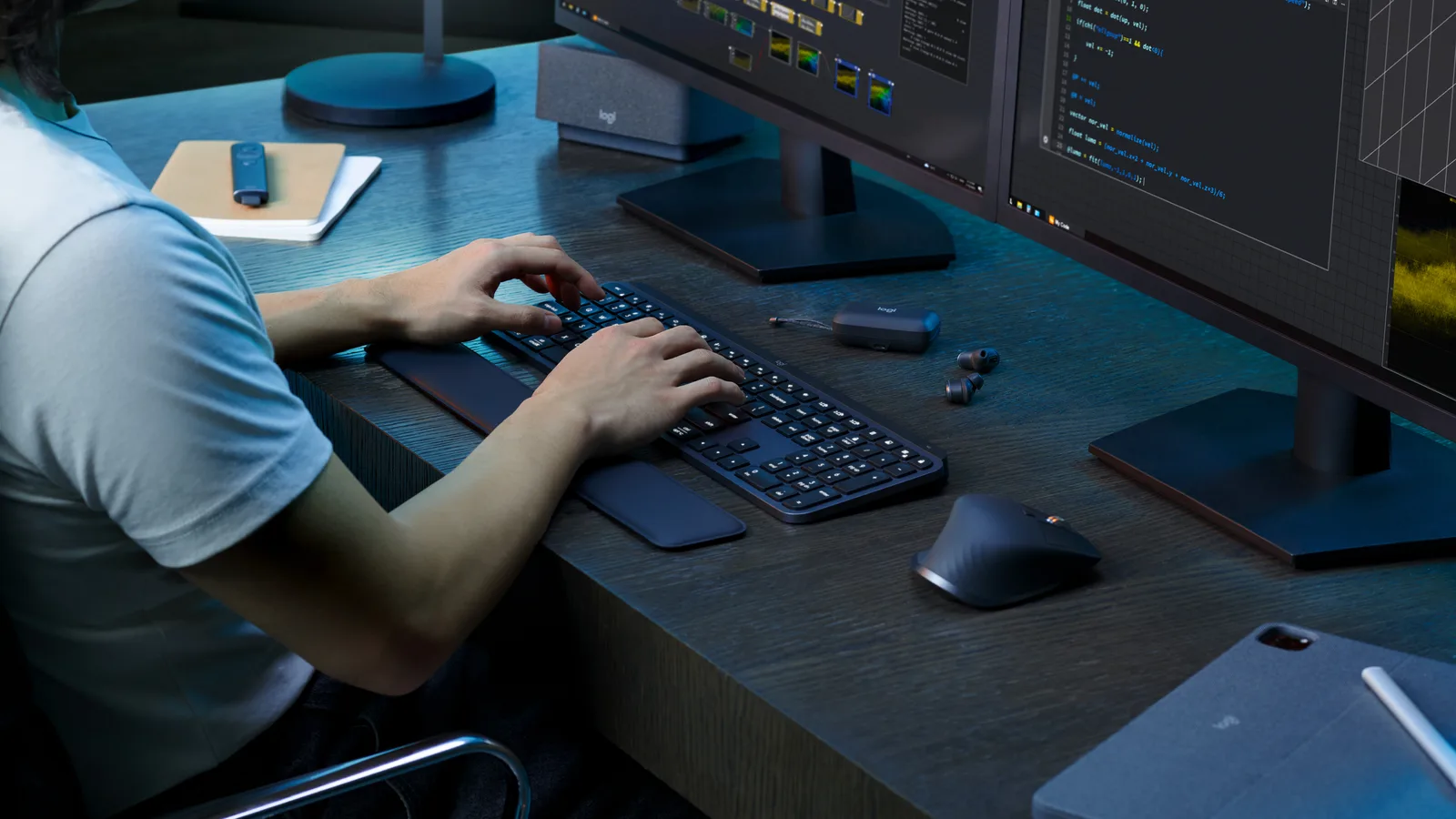 Logitech MX Keys S - Tastatur - hinterleuchtet - kabellos - Bluetooth LE - TL: Nordisch, QWERTY, Ansicht 2
