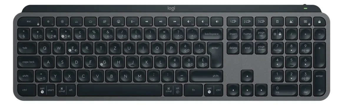 Logitech MX Keys S - Tastatur - hinterleuchtet - kabellos - Bluetooth LE - TL: Nordisch, QWERTY, Ansicht 4