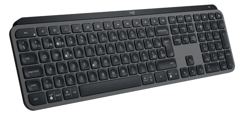 Logitech MX Keys S - Tastatur - hinterleuchtet - kabellos - Bluetooth LE - TL: Nordisch, QWERTY, Ansicht 5