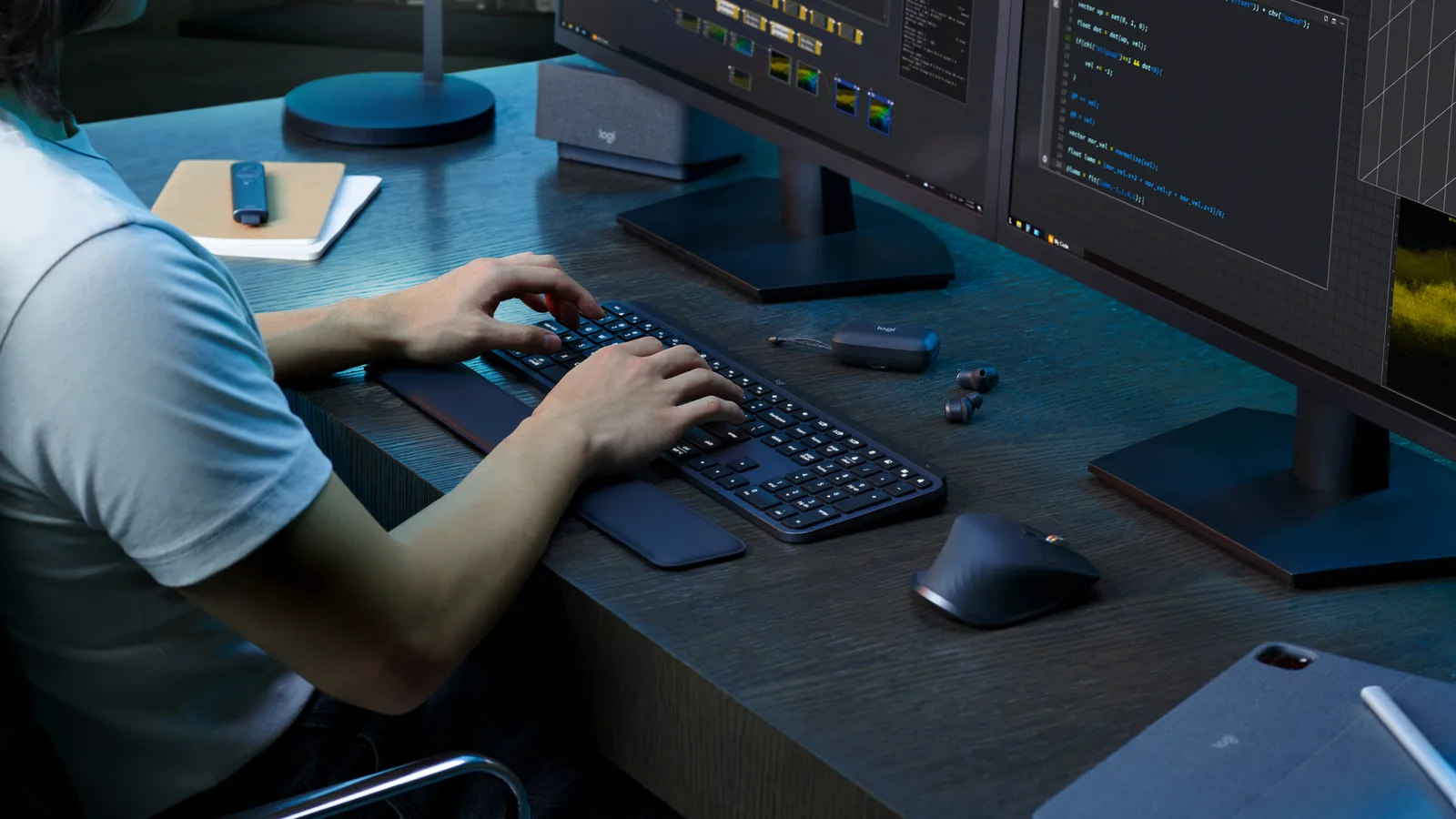 Logitech MX Keys S Combo - Tastatur-und-Maus-Set - hinterleuchtet - kabellos - Bluetooth LE - TL: Nordisch, QWERTY, Ansicht 2